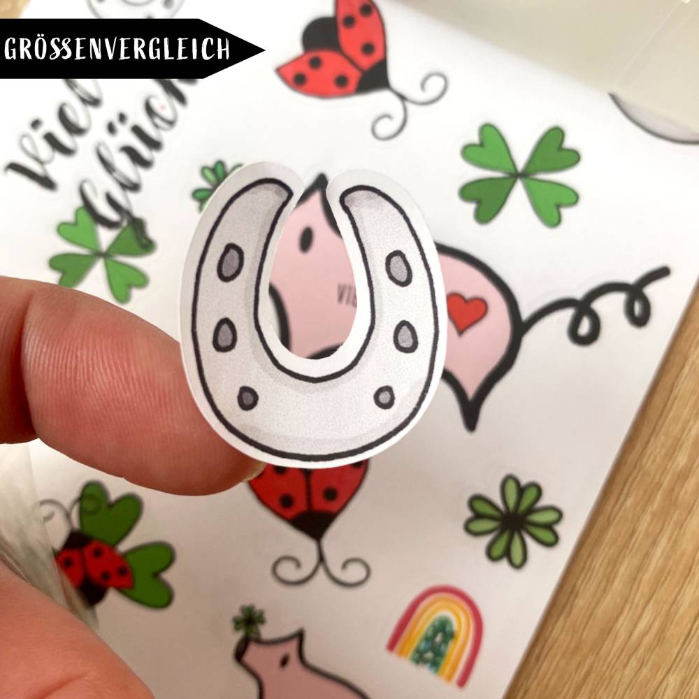 Stickerbogen Viel Glück Bild 3