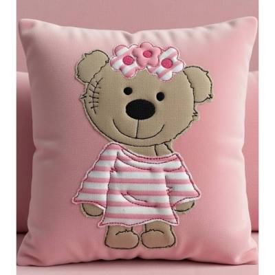 Stickdatei Doodle Teddy Girl Bär Applikation Set 731