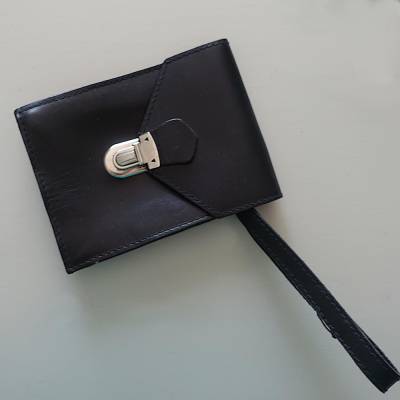 Kleine Vintage Leder Herrentasche für Gürtel oder Handgelenk