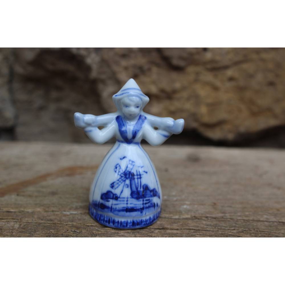 3er Set Delft Wasserträgerinnen Figuren Porzellan Vintage Holland