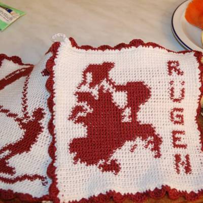 DIY Häkelanleitung Doubleface-Topflappen Maritim3 - Rügen (PDF)