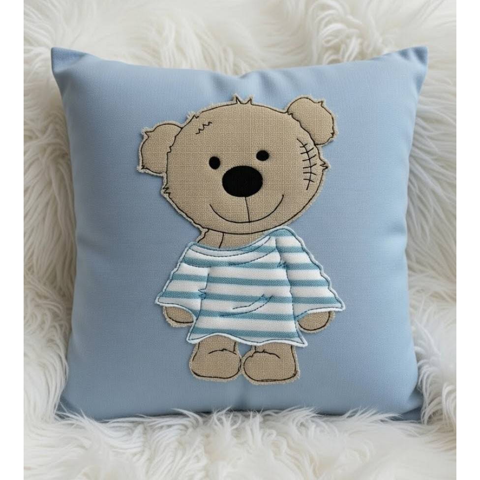 Stickdatei Doodle Teddy  Bär Applikation Set 731 Bild 1