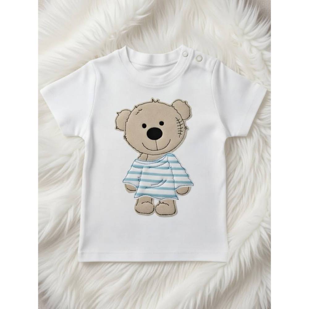 Stickdatei Doodle Teddy  Bär Applikation Set 731 Bild 3
