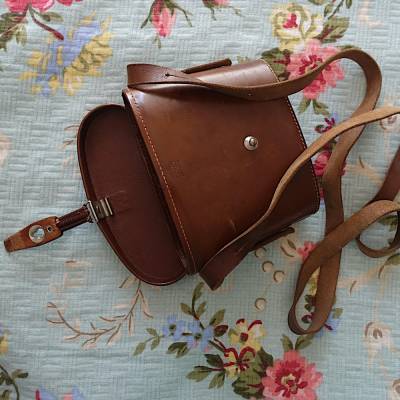 Vintage Lederköcher für Zeiss Fernglas, auch als stylische Handtasche