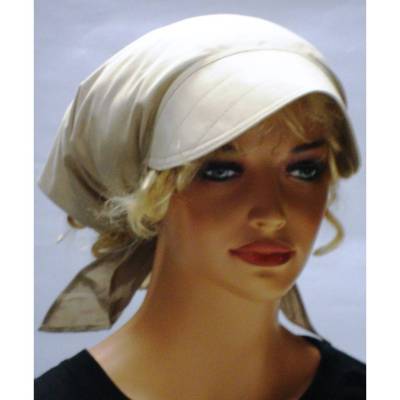 Kopftuch mit Schirm – Sommer Schirmmütze Chemo Capriotuch Alopezie – Baumwolle, viele Farben