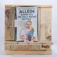 Buchstütze aus Palettenholz – Handgefertigter Buchständer & nachhaltige Buchablage
