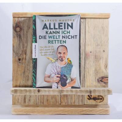 Buchstütze aus Palettenholz – Handgefertigter Buchständer & nachhaltige Buchablage