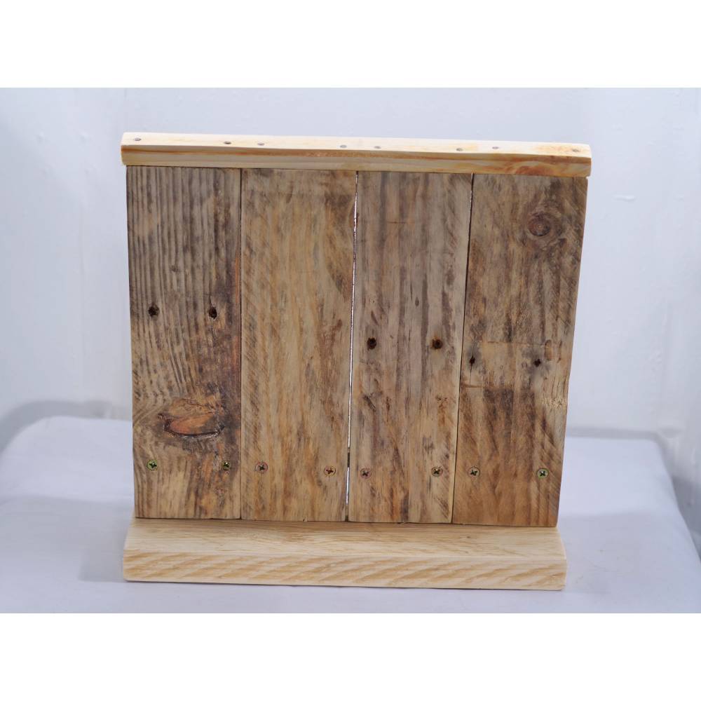 Buchstütze aus Palettenholz – Handgefertigter Buchständer & nachhaltige Buchablage Bild 6