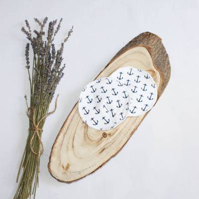 Wiederverwendbare Stilleinlagen aus Baumwolle und jersey Hütchenform, Stillpads Zerowaste, waschbare Stillhelfer umweltf