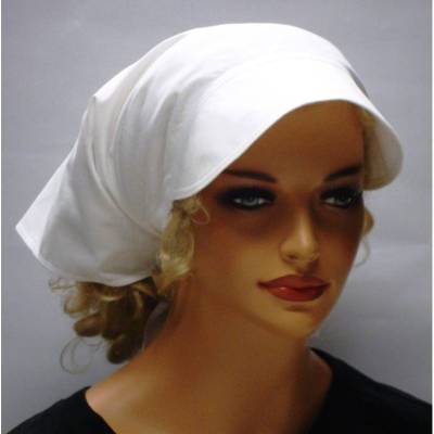 Kopftuch mit Schirm Schild Sommer Chemo Cabriotuch Alopezie weiß rot schwarz hellgrün lila Sonnenhut Damen Schirmmütze