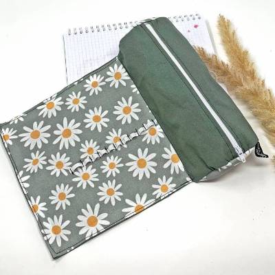 personalisiertes Federmäppchen aus Stoff - Geschenk Studentin, Stifte Mäppchen Mädchen mit Namen