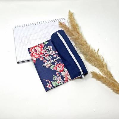 personalisiertes Federmäppchen blau für Schule, Stiftemäppchen für Studium, Stifteetui für Mädchen, Geschenk Studentin S