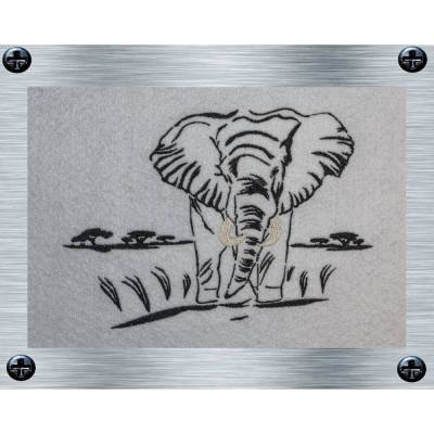 Stickdatei Afrika PUR - 3 Größen ab 13 x 18 cm - Afrika Tiere, Wüstentiere, Steppentier Stickmotiv, digitale Stickdatei