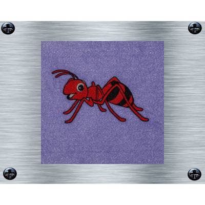 Stickdatei Feuerameise - 10 x 10 cm Rahmen - Tierische Stickmotive, Tiere, Stickkunst, digitale Stickdatei, Nadelmalerei