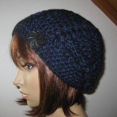 Mütze, kuschelweiche Wolle mit hübschem Muster, Beanie, Häkelmütze