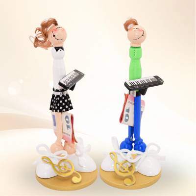 Geldgeschenk für Klavierspieler – Handgefertigte Figur als originelles Geschenk zur Musik und Geburtstag