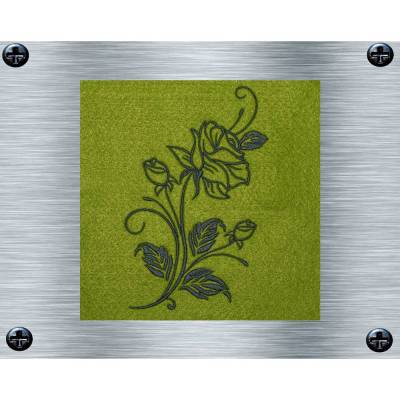 Stickdatei Rosenranke - 13 x 18 Rahmen - Botanische Stickmotive, Blumenstickerei, Rosen, digitale Stickdatei
