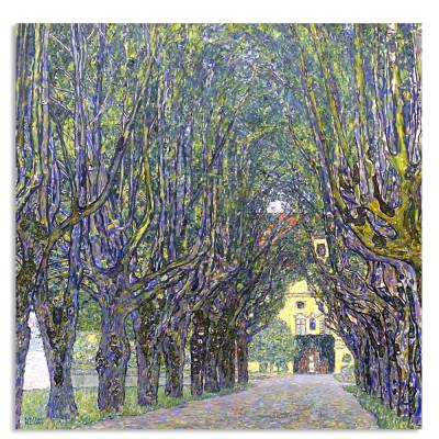 Allee – Auffahrt zu Schloß Kammer | Gustav Klimt Leinwandbild Vintage Wandkunst