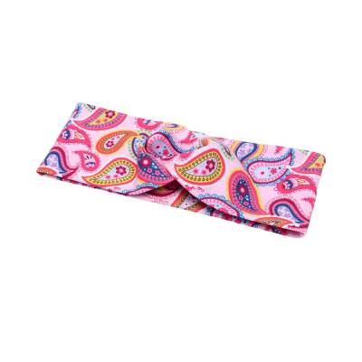 Baby Mädchen Damen Haarband Stirnband Bandeau "Paisley Muster" rosa, alle Größen