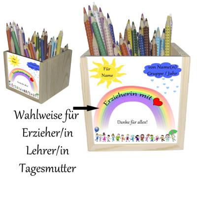Personalisiertes Abschiedsgeschenk Kindergarten oder Schule / Erzieherin, Lehrerin oder Tagesmutter mit Herz