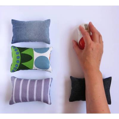 Mauskissen Mini Handgelenkstütze Handgelenkauflage ergonomisch Dinkelspelz klein