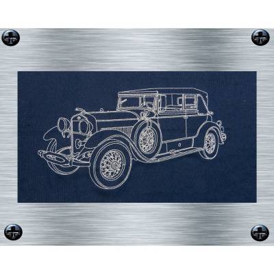 Stickdatei Jaguar - 3 Größen ab 13 x 18 cm - Automotive, Oldtimer Stickdatei, digitale Stickdatei, Nadelmalerei