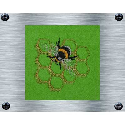 Stickdatei Biene 1 - 10 x 10 Rahmen - Insekten Stickerei, Tiere, tierische Stickmotive, Stickkunst, digitale Stickdatei