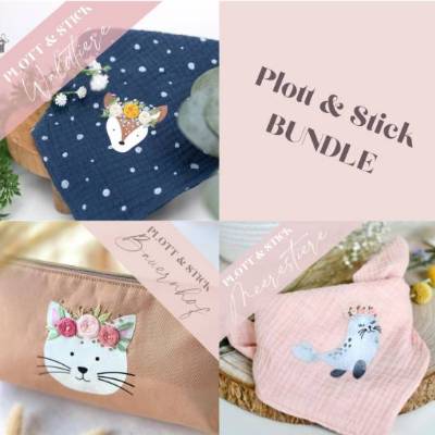 Plott & Stick Bundle Bauernhof & Meerestiere & Waldtiere
