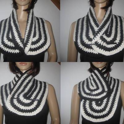 Schal, Halsschmeichler im Spiraldesign, kuschelweich