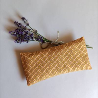 Augenkissen Yoga Relax Entspannung mit Leinsamen und Lavendel ☆ Senf ☆