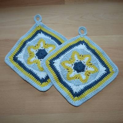 Häkelanleitung Topflappen im "Granny"-Style, pdf-Datei