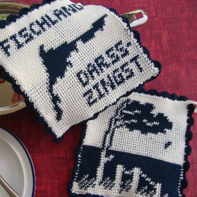 DIY Häkelanleitung Doubleface-Topflappen Maritim4 – Fischland-Darß-Zingst (PDF)