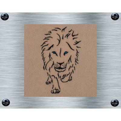 Stickdatei Löwe 2 - 13 x 18 Rahmen - Afrika Tiere, Wüstentiere, Steppentier Stickmotiv, digitale Stickdatei, Nadelmalere