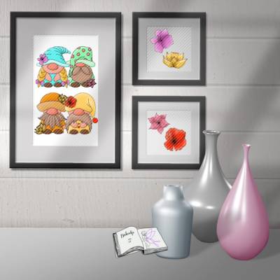 Digiset und Plott Blumenwichtel