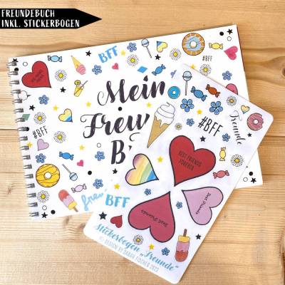 Mein Freunde Buch inklusive 1x Stickerbogen