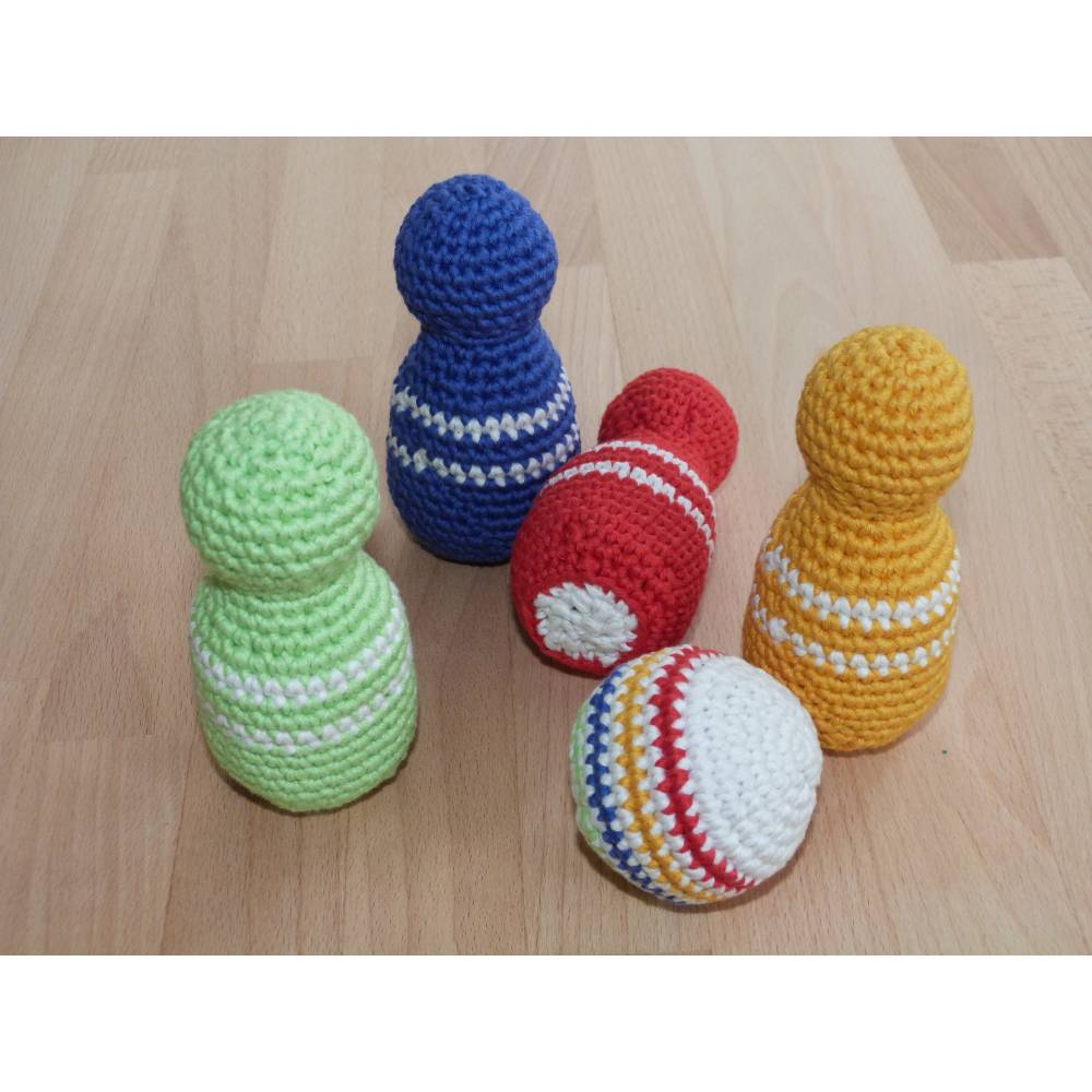 Häkelanleitung Kegelspiel für Kinder, pdf-Datei Bild 2