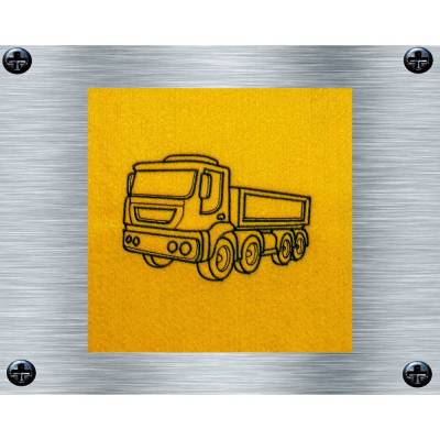 Stickdatei LKW - 3 Größen ab 10 x 10 cm - Baufahrzeuge, KFZ Stickerei, fahrbereite Stickmotive, digitale Stickdatei