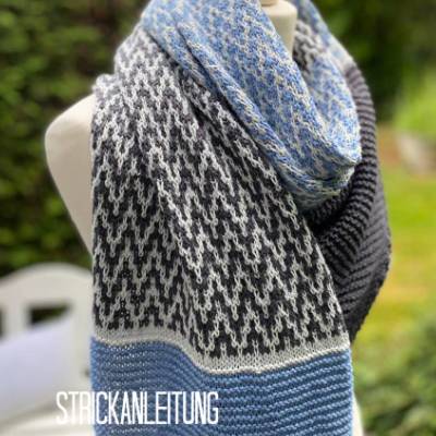 Strickanleitung Lizas Chevron Schal