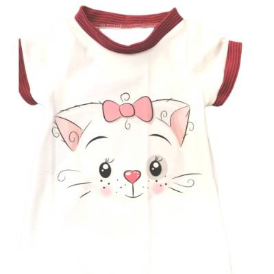 Kinder Ballonshirt ,, Katze" in den Gr. 74/80 und 86!92 aus Jersey