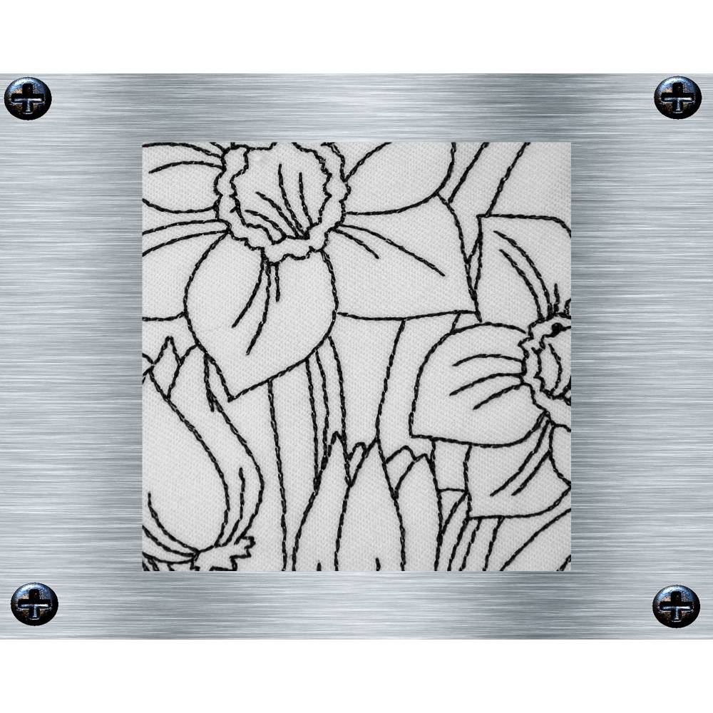 Stickdatei Blumenkanne - 13 x 18 Rahmen - Botanische Stickmotive, Blumenstickerei, Redwork Stickerei,digitale Stickdatei Bild 3