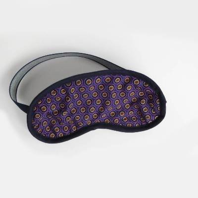 Schlafmaske Schlafbrille Baumwolle Upcycling lila