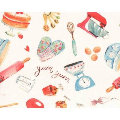 Dekostoff VILLAGE LIFE, Backen, Clarke & Clarke  Nostalgische Canvas-Dekostoffe von Studio G