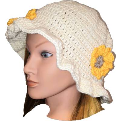 Bucket Hat, Hut, Mütze, Sommer Häkelmütze, Fischerhut, Anglerhut, Sonnenhut, Sommerhut