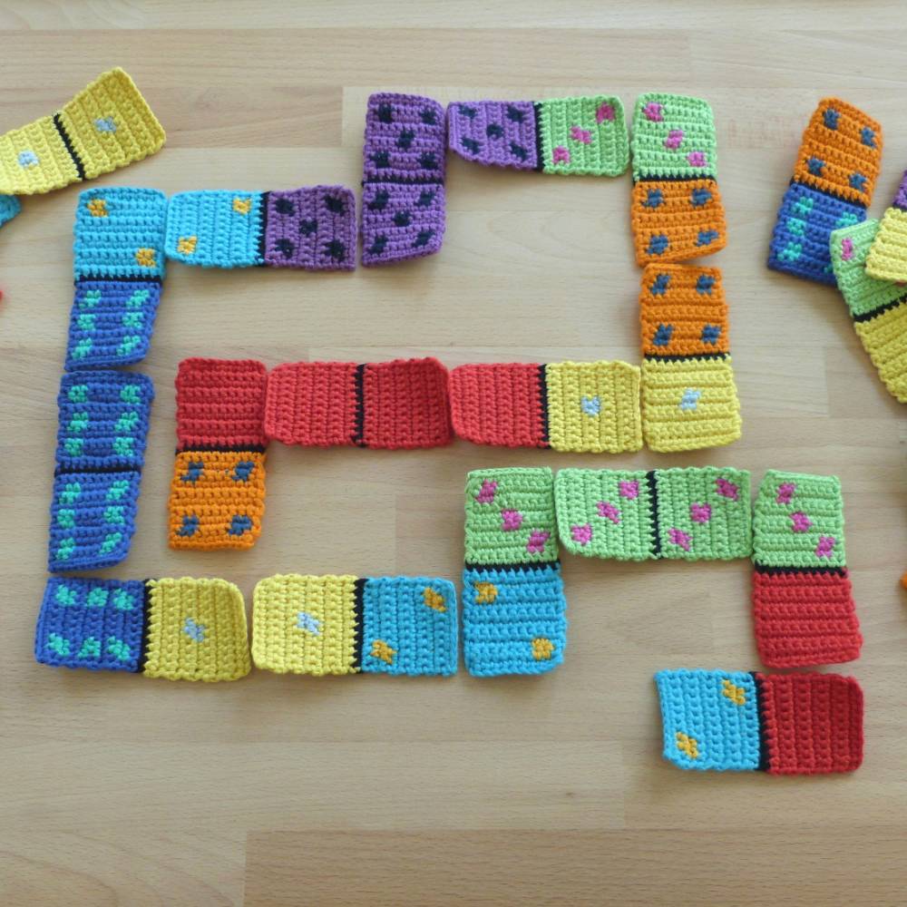 Häkelanleitung "Domino", Kartenspiel, Legespiel, pdf-Datei Bild 1