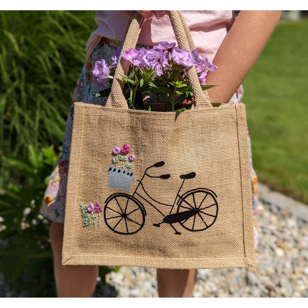 Plott & Stick Fahrrad Plotterdatei inklusive Handsticken Vorlage und Anleitung Bild 10