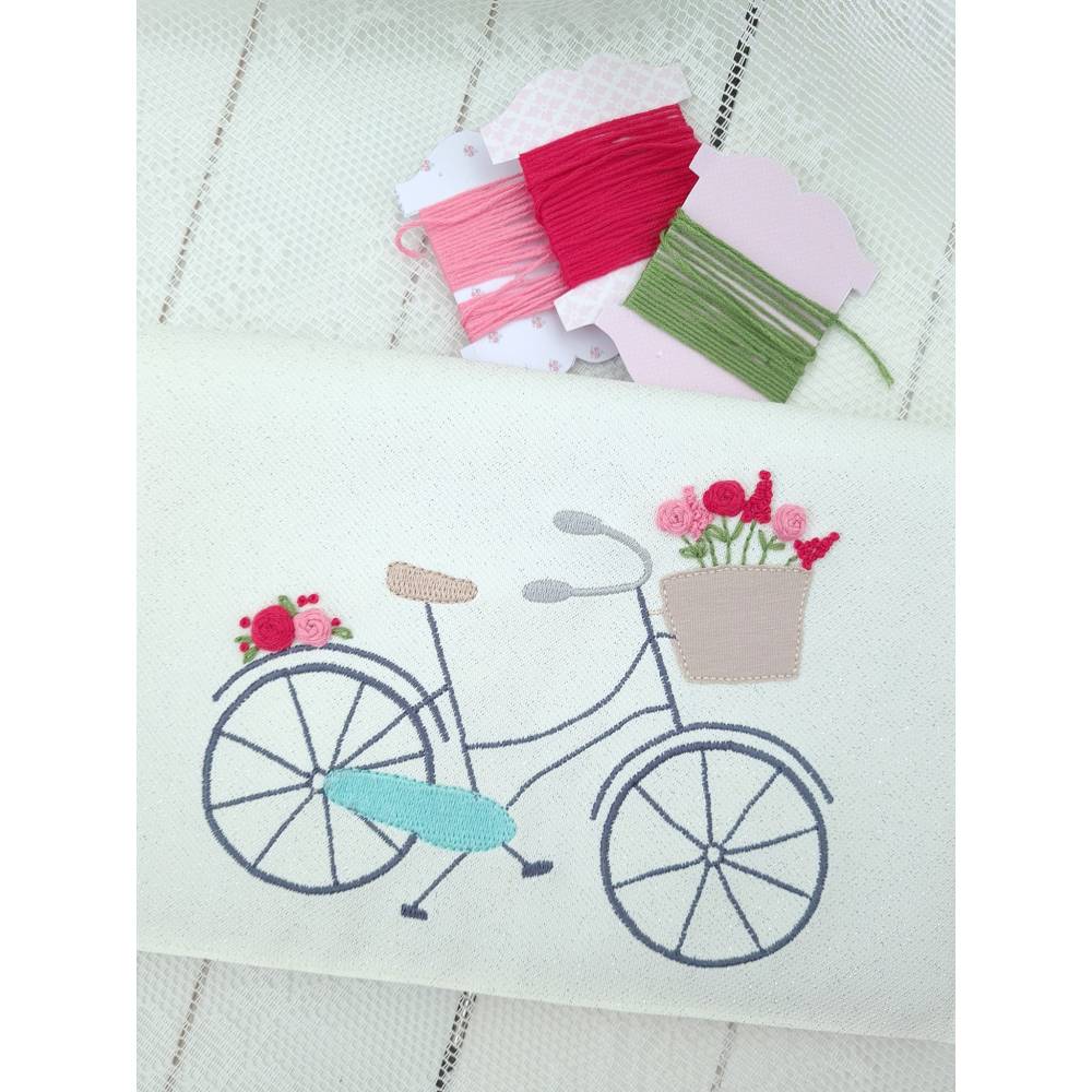 Stick & Stich Fahrrad Stickdatei Handsticken Vorlage und Anleitung Bild 3