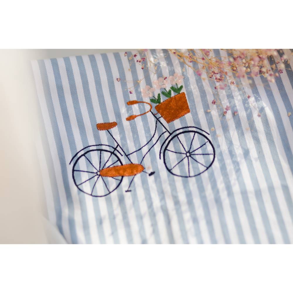 Stick & Stich Fahrrad Stickdatei Handsticken Vorlage und Anleitung Bild 4