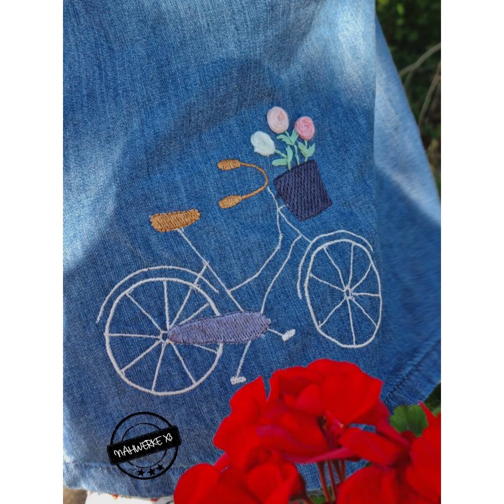 Stick & Stich Fahrrad Stickdatei Handsticken Vorlage und Anleitung Bild 5