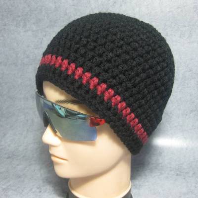 Kurze Mütze, Beanie im Boshi Style, Häkelmütze, Männer-Mütze