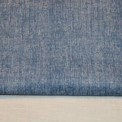 11,00 EUR/m Baumwollstoff uni einfarbig blau jeansblau mit Struktur Webware 100% Baumwolle